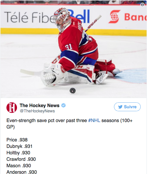 Carey Price a CASH IN exactement là...