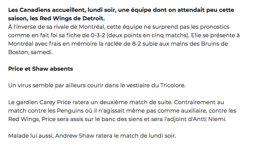 Carey Price a refilé sa GASTRO au CHAT COMMOTIONNÉ..
