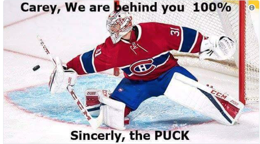 Carey Price doit faire attention de ne pas devenir ADDICTED....
