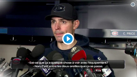 Carey Price et Claude Julien...TRÉBUCHENT....