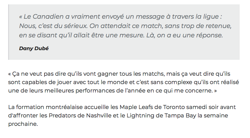 Carey Price le répète..
