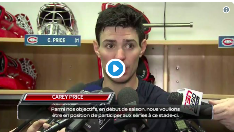 Carey Price nous endort....