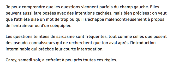 Carey Price: une NONCHALANCE PESANTE pour ses coéquipiers....