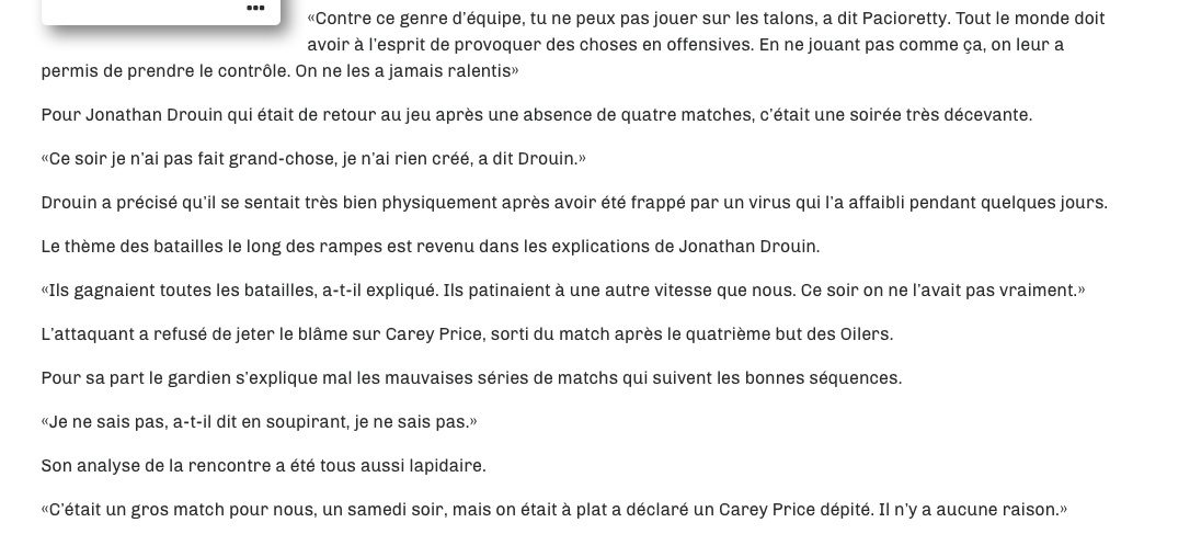 ​Carey Price...En plus d'être SI MÉPRISANT envers les journalistes...