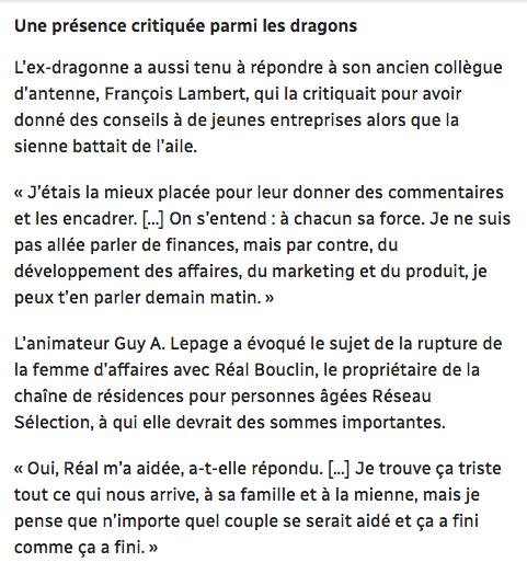 Caroline Néron devrait s'inspirer de Marc Bergevin...