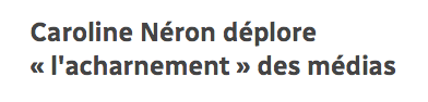 Caroline Néron devrait s'inspirer de Marc Bergevin...