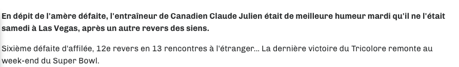 Ce qui se passe avec ton club de PERDANT...