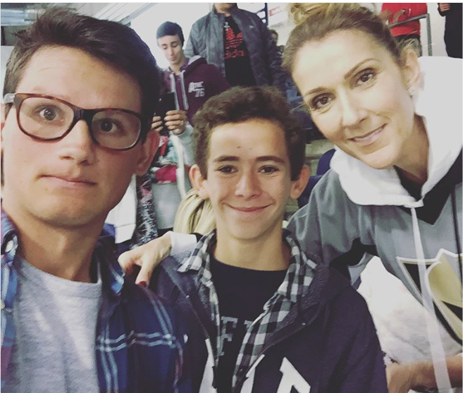 Céline Dion le confirme..Elle est rendue une fan des GOLDEN KNIGHTS de Vegas..