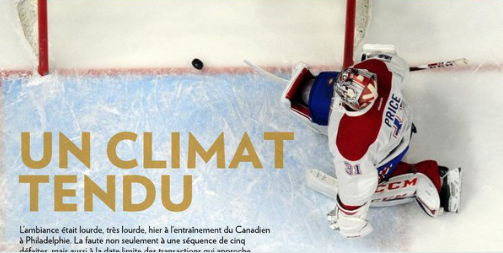 C'est à cause de Carey Price...​