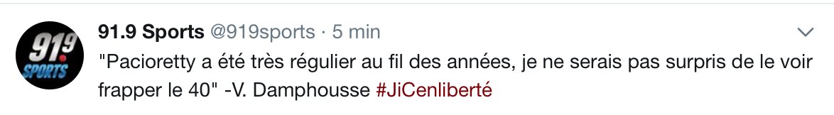 C'est clair que avec Drouin, Pacioretty va l'avoir...