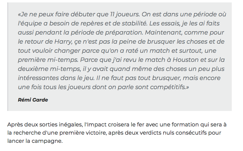 C'est comme si Claude Julien nous disait qu'il aimait sa profondeur..