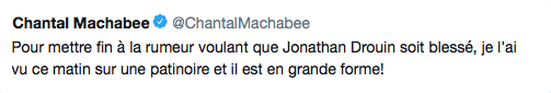 C'est finalement Chantal Machabee, qui doit mettre les choses au clair...