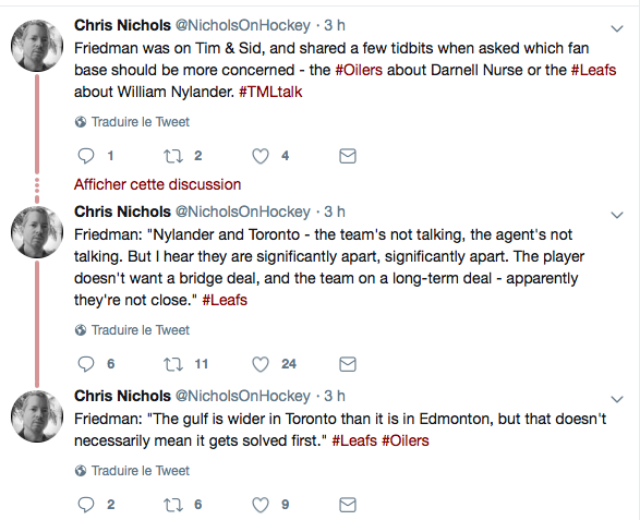 C'est la CRISE entre Kyle Dubas et William Nylander...