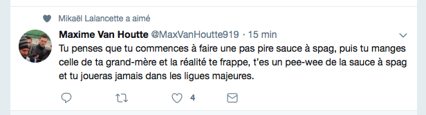 C'est rendu que les PERDANTS du 91,9 Sports..