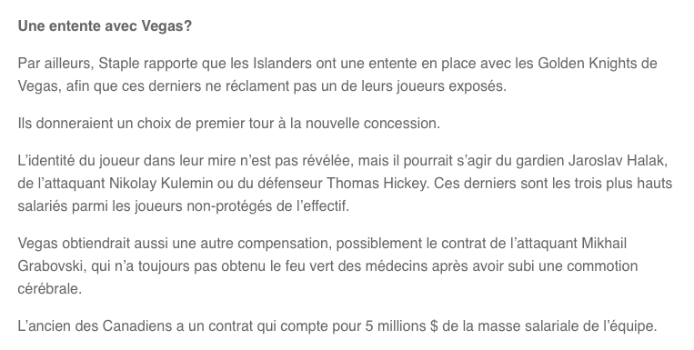 C'est rendu sur TVA Sports..Galchenyuk vs Hamonic...