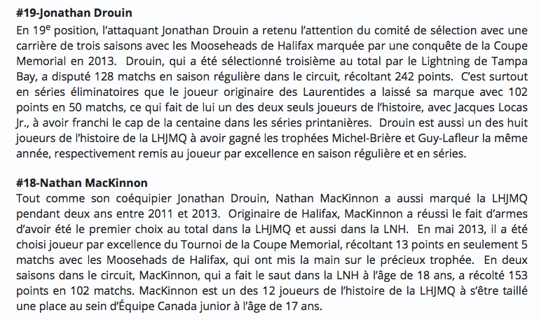 C'est triste que ça ne ce soit pas répété dans la LNH...