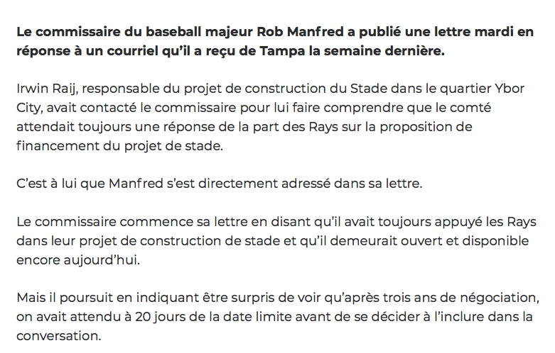 C'est vraiment le temps de faire les yeux doux à la MLB.