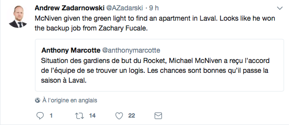 C'était clair comme de l'eau de roche que Michael McNiven allait SURCLASSER Zach le FLOP...