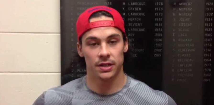Charles Hudon a eu des COUILLES de se dresser devant Carey Price....