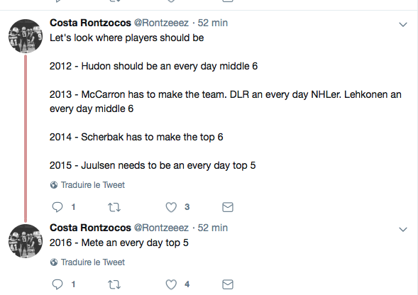 Charles Hudon le TOP 6 en 2012...HAHA!!!