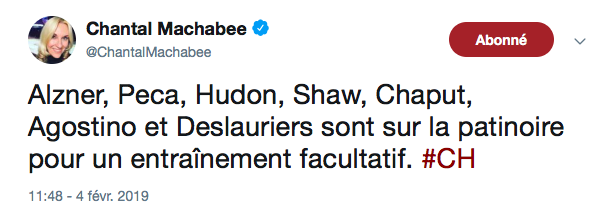 Charles Hudon, Michael Chaput, Kenny Agostino...En attendant de savoir qui sera placé au BALLOTTAGE demain....