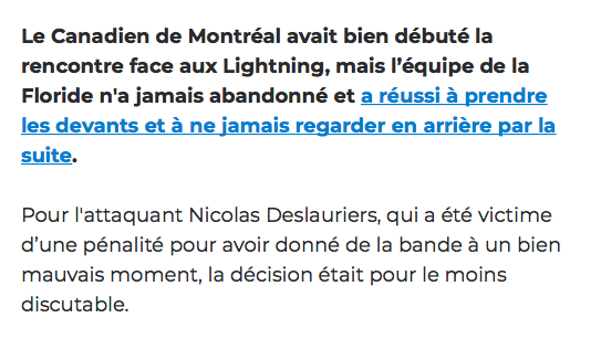 Charles Hudon VISÉ par Claude Julien...