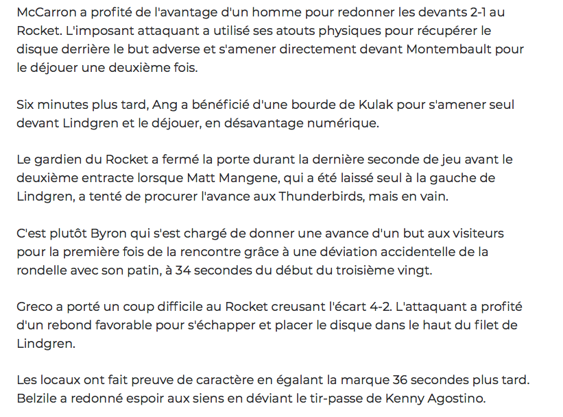 Charlie Lindgren s'est fait ENGUEULER par JOJO Bouchard hier soir dans le vestiaire.