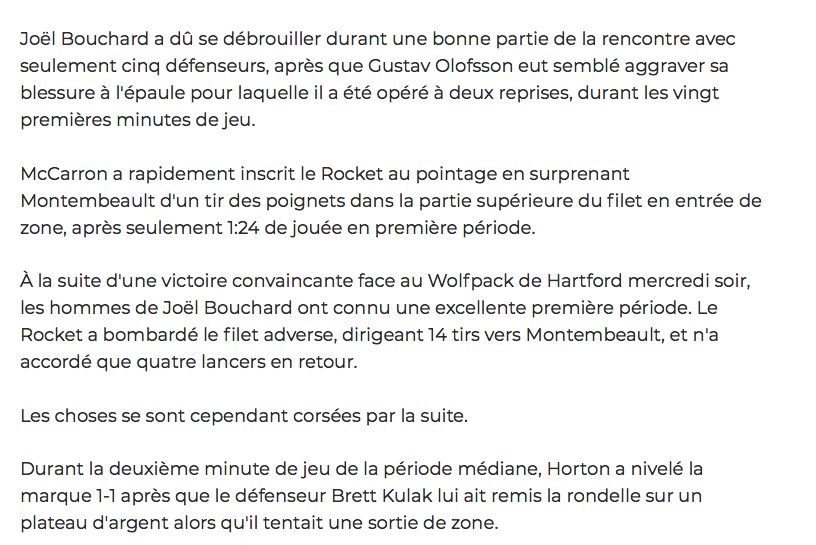 Charlie Lindgren s'est fait ENGUEULER par JOJO Bouchard hier soir dans le vestiaire.