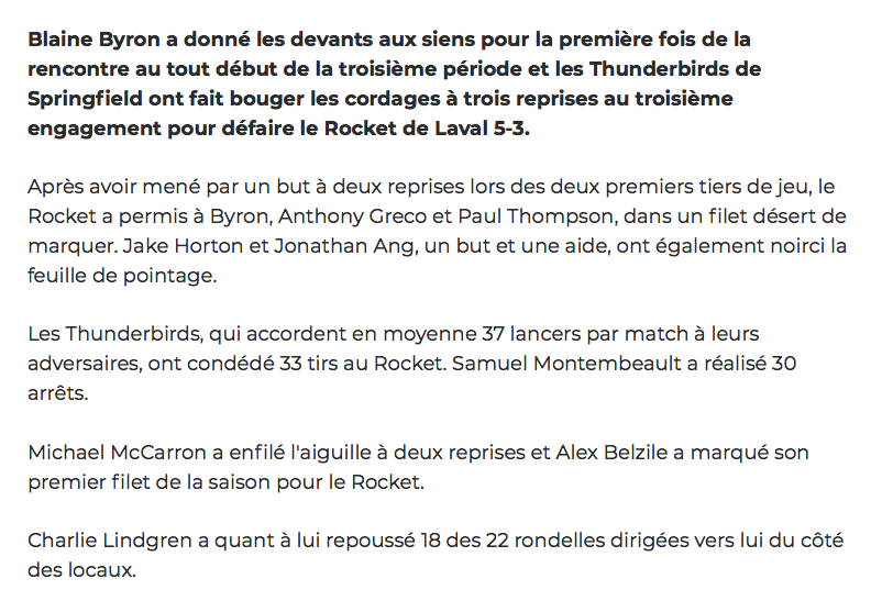 Charlie Lindgren s'est fait ENGUEULER par JOJO Bouchard hier soir dans le vestiaire.