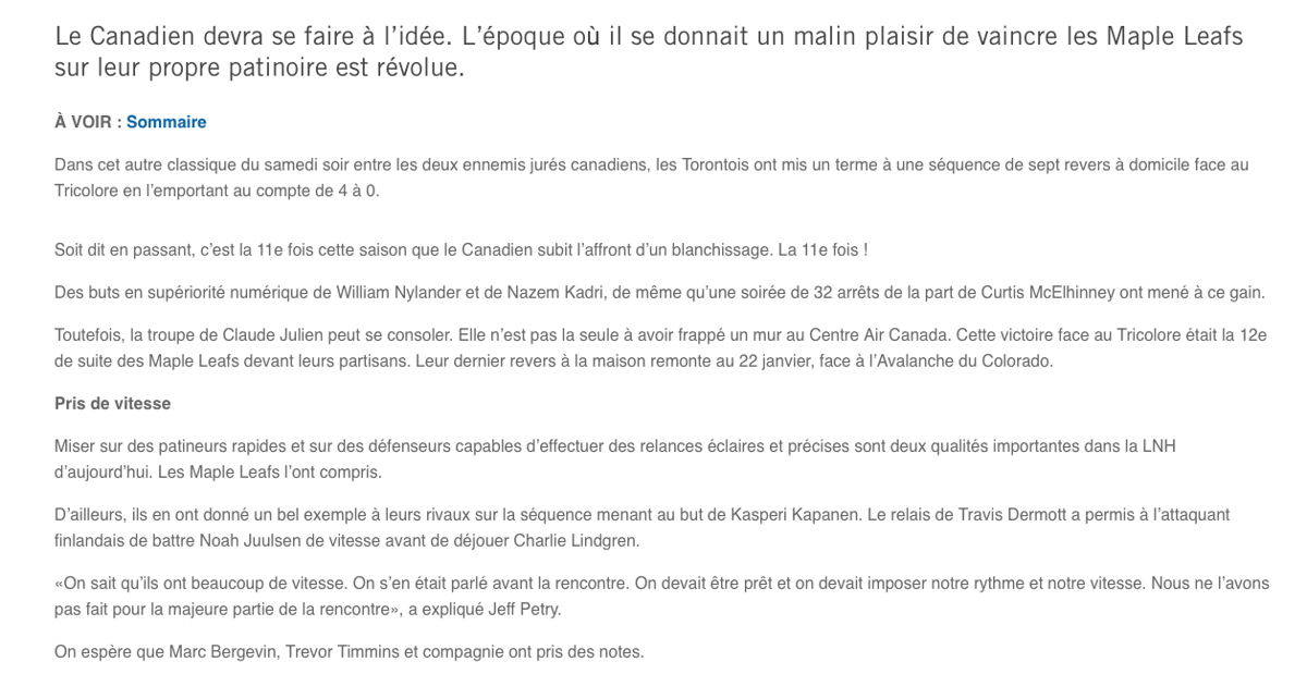 Charlie Lindgren...aurait pu se garder une petite gêne..