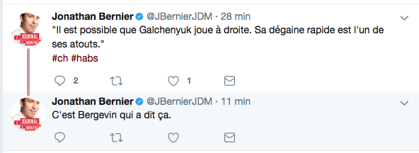 Chucky à DROITE de Drouin et Pacioretty?