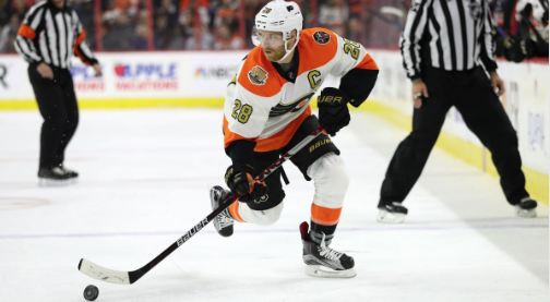 Claude Giroux PÈTE SA COCHE...