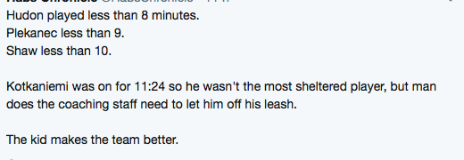 Claude Julien a un ARGUMENT pour avoir BENCHÉ KK..