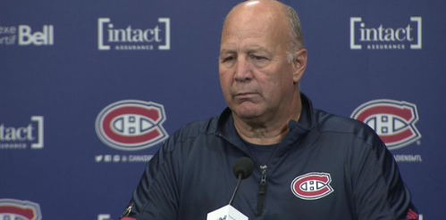 Claude Julien avait l'air en TABARN...à sa conférence de presse..