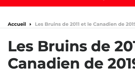 Claude Julien dit à Ron Fournier...