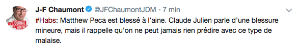 Claude Julien essaie ENCORE de crosser tout le monde...