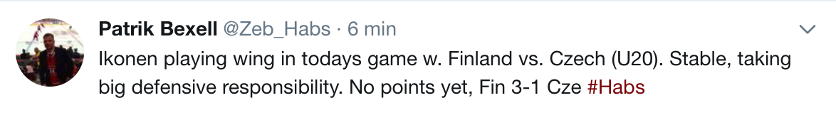 Claude Julien est déjà en amour avec Joni Ikonen !!!