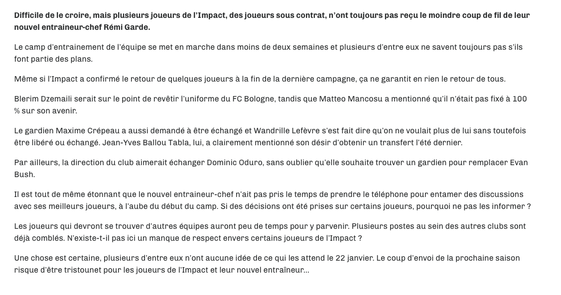 Claude Julien est un COLON...mais un BON JACK...Rémi Garde...un GARS RAFFINÉ...mais un TROU-DU-C....