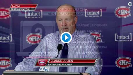 Claude Julien et les joueurs du CH ont décidé de CHOUCHOUTER Carey Price....