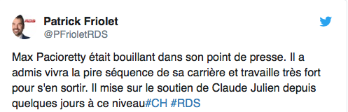 Claude Julien et Max Pacioretty tentent de CACHER leur GUÉGUERRE..