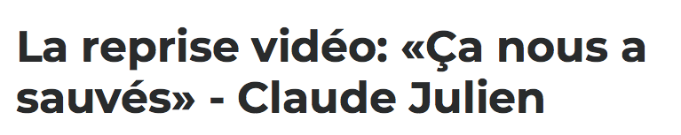 Claude Julien LICHE la REPRISE VIDÉO de la tête aux pieds!!!!