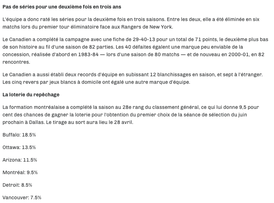 Claude Julien ne s'en ira pas à l'abattoir cet après-midi..