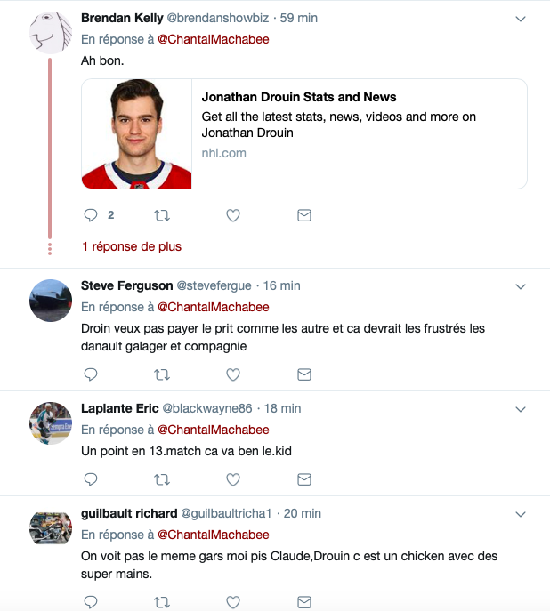 Claude Julien pensait CALMER les fans avec ses propos gentils sur Jonathan Drouin...