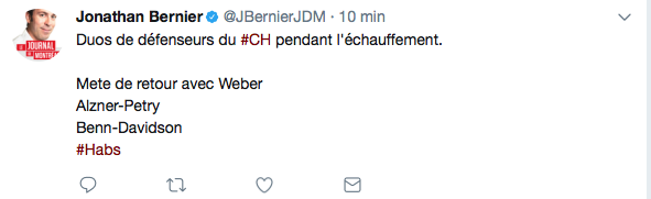 Claude Julien se rend compte de son ERREUR...