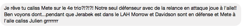 Claude Julien...S'est fait INSULTER toute la soirée..