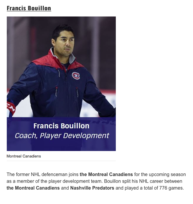 Comme Marc Bergevin?