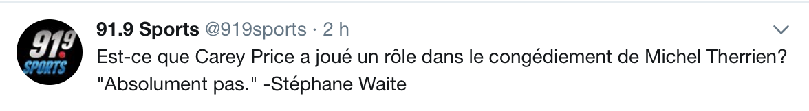 Comme si le CH était pour le dire publiquement !!!
