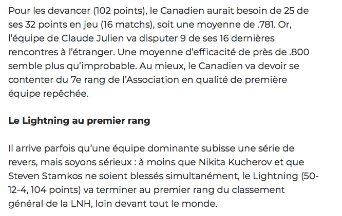 Course aux séries...ou course pour le 7e rang....