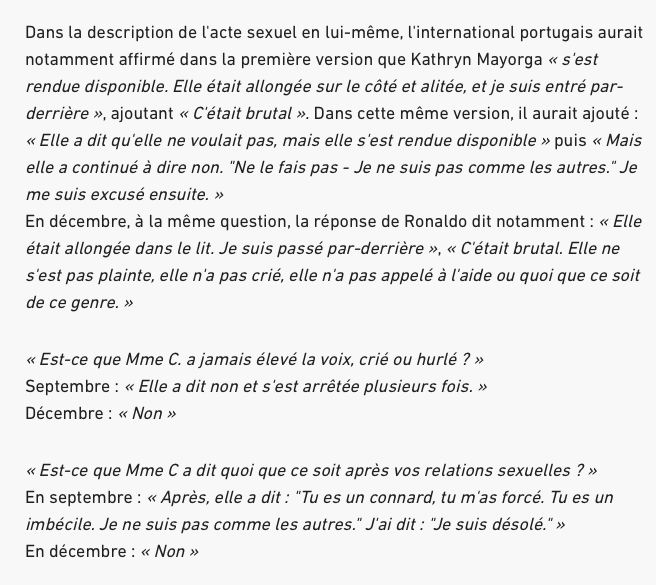 Cristiano Ronaldo en PRISON? Il semble que la THÈSE DU VIOL ne soit pas inventée....