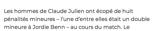 Dans le junior...Claude Julien....